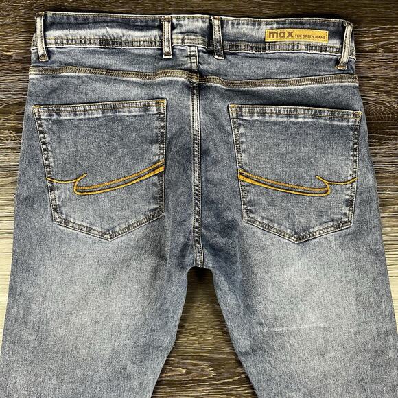 Max The Green Jeans Womens Skinny Fit Sustainable Size 32 Medium Wash Casual - Picture 4 of 14